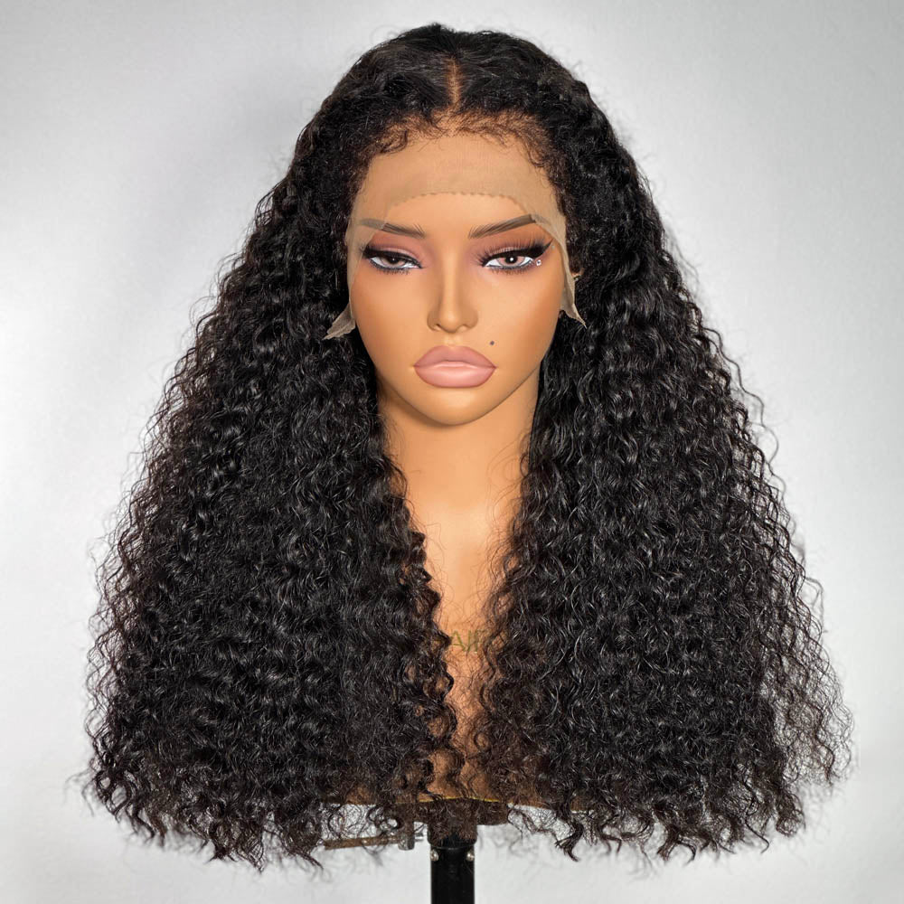 Ventilated Realistic Curly Edges Lace Wig