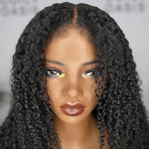 Ventilated Kinky Hairline 13x4 HD Lace Frontal Curly Wig
