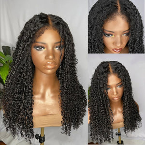 Ventilated Kinky Hairline 13x4 HD Lace Frontal Curly Wig