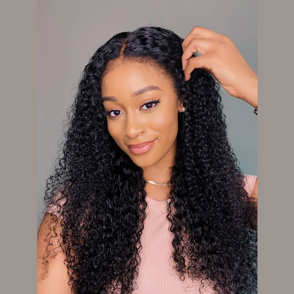 Kinky Edges HD Lace Frontal Ventilated Curly Wig