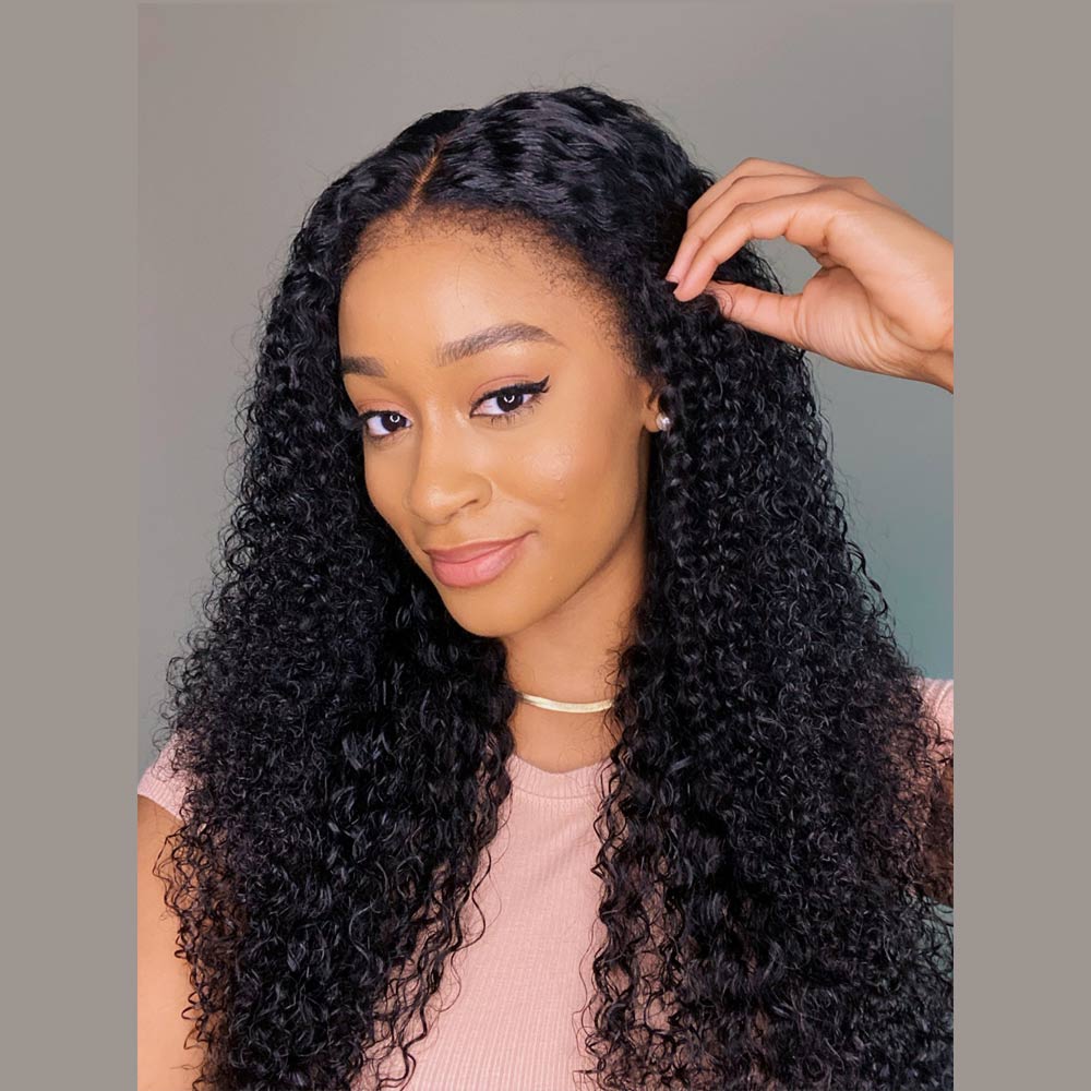 Kinky Edges HD Lace Frontal Ventilated Curly Wig