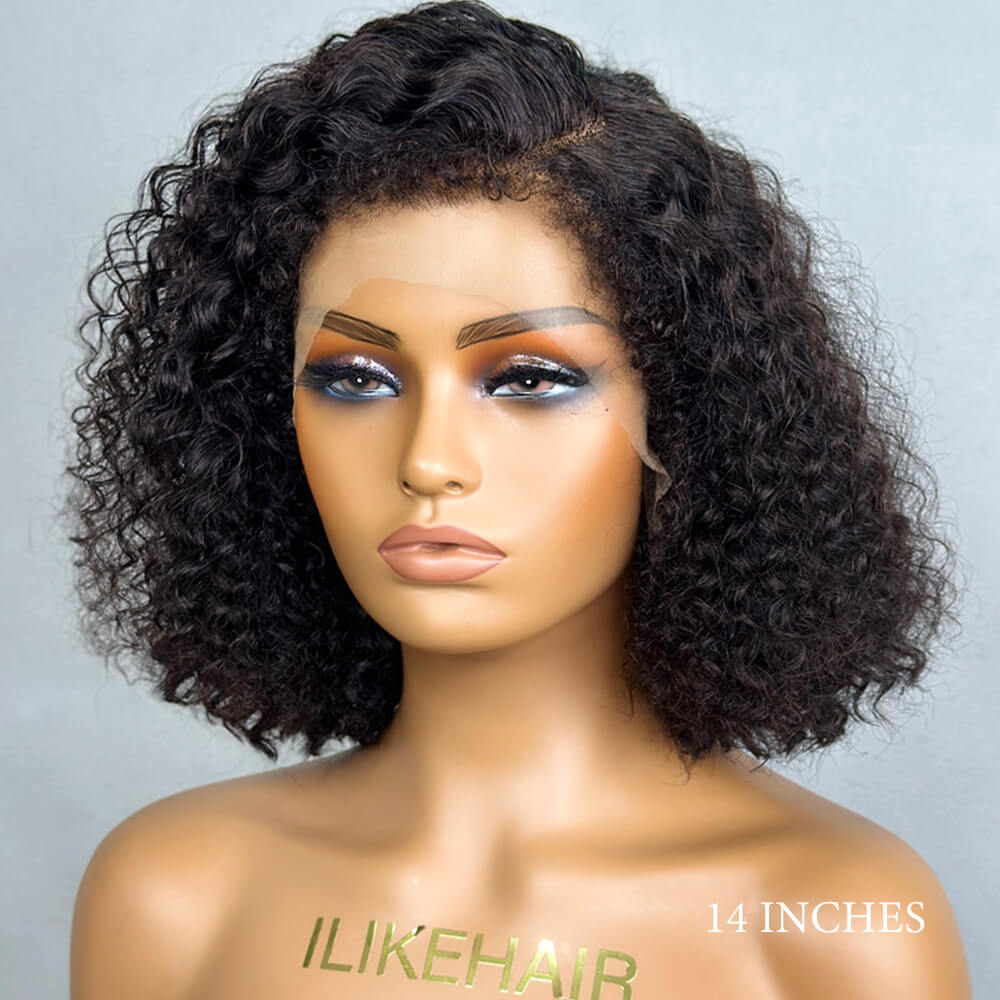 Ventilated Realistic Curly Edges Lace Wig