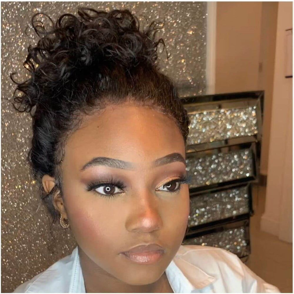13x4 Lace Frontal Short Kinky Curly Wig