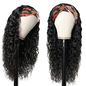 
            
                Load image into Gallery viewer, Glueless Water Wave Brazilian Hair Headband Wig
            
        