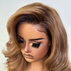 13x4 Lace Ombre Blonde Layered Cut Wavy Wig