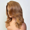 13x4 Lace Ombre Blonde Layered Cut Wavy Wig