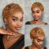 Full Lace Pixie Cut Wig 100% Human Hair