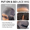 Brown Mix Blonde Highlight With Bang HD Lace Human Hair Wig