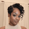 Retro Glam Curly Pixie 13x6 Lace Frontal Wig with Sculpted Side Sweep