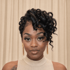 Retro Glam Curly Pixie 13x6 Lace Frontal Wig with Sculpted Side Sweep