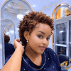 Summer Vibe Full Lace Short Twist Out Afro Pixie Wig With Side Part