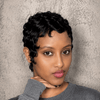 Y2K Full Lace Short Water Wave Pixie Wig For Summer Wear