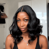 Easy-to-Style Natural Black Body Wave 7×5 Lace Closure Wig