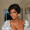 Hollywood Style Curly Pixie 13×4 Lace Front Wig with Drawstring