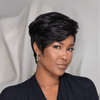 Realistic Trendy Layered Pixie Cut Short Wigs with Bangs