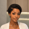 Beginner-friendly Full Lace Short 4B Kinky Coily Pixie Wig