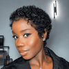 Chic Full Lace Pixie Cut Short Curly Wig With 4C Kinky Edges