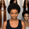 Chic & Natural Full Lace Afro Kinky Curly Pixie Wigs With M-shaped Hybrid Hairline