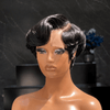 Retro Chic Full Lace Short Wavy Wig for Daily Wear