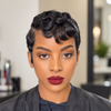 Vintage Glam Side-Part Wavy Pixie Cut 13x6 Lace Wig