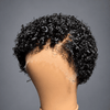 Retro Vibe Full Lace Short Pixie Jerry Curl Wig with Natural Hairline