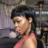 Glueless Full Lace Retro Wolf Shaggy Curly Pixie Wig With Choppy Bangs