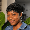 Natural Black Full Lace Short Textured Pixie Cut Wig For Daily Styling