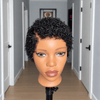 Effortless Full Lace Side Part Curly Pixie Wig with Defined Curls