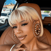 Y2K Ice 613 Blonde Sleek Pixie Straight Bob Wig with Wispy Bangs