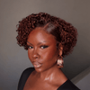 Shake & Go Playful Short Curly Pixie 13x6 Lace Frontal Wig with Side Part
