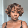 Vintage Hollywood Wave Short Bob 13×4 Lace Front Wig with Side Part