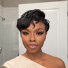 Retro Allure Side Part Curly Pixie 13x6 Lace Wig with Waved Sides