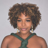 Y2K Retro Dark Brown Afro Curly Short Wig For Everyday Wear