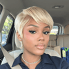 Graceful 613 Blonde Layered Pixie 13x6 Lace Wig with Side Swept Bangs