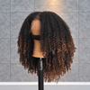 Natural Looking Kinky Curly 7x5 Lace Wig with Kinky Edge