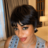 Natural Short Pixie Cut Mullet Wig For Everyday