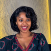 Natural Black M-Shaped Hairline Wavy Bob Wig