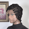 Saloon Look Full Lace Side Part Short Curly Pixie Wig With Laid Edges