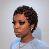 Wear & Go Finger Wave Full Lace Pixie Wig For Summer Wear
