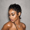 VibeCheck Full Lace Short Wavy Pixie Mullet Wig with Baby Hair