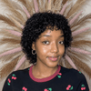 Wash & Go Wet Look Full Lace Short Curly Pixie Bob Wig with Bangs