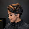 Boss Lady Style Short Pixie 13x6 Lace Wig with Side-Swept Bangs