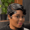 Retro Finger Wave Pixie Cut 5×5 Right-Side Part Closure Wig with Pin Curls