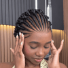 Urban Grace Cornrow Braid 13x6 Lace Wig with Short Curly Back
