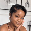 Chic Full Lace C-Part Short Curly Pixie Wig with Everyday Wear