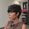 Wear & Go Breathable Finger Wave Short Curly Wig for Beginners