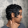 Y2K Full Lace Short Water Wave Pixie Wig For Summer Wear