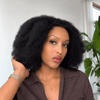 Wear & Go Fluffy Afro Kinky Curly 13x4 Lace Wig With M-Shaped Hairline
