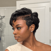 Retro Allure Side Part Curly Pixie 13x6 Lace Wig with Waved Sides