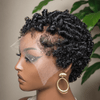 Soft Glam Full Lace Short Curly Afro Pixie Wig for Summer Wear